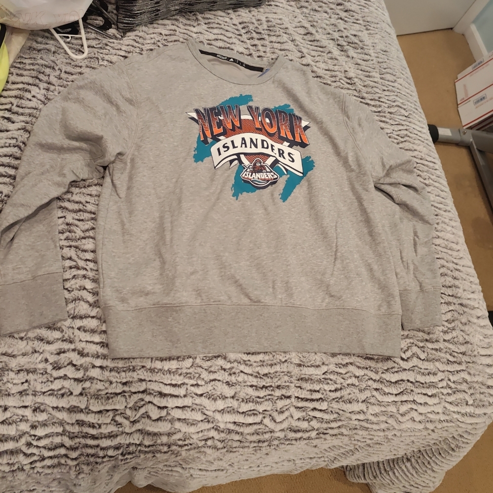 2021/22 Adidas New York Islanders Vintage Crew Neck Sweatshirt